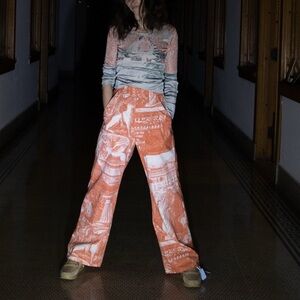 Bold Orange Van Kappell Elyse Trouser 25